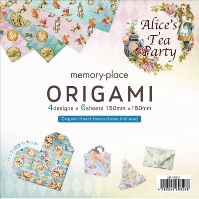 Asuka Studio Memory Place Alice's Tea Party Designpapier - Origami